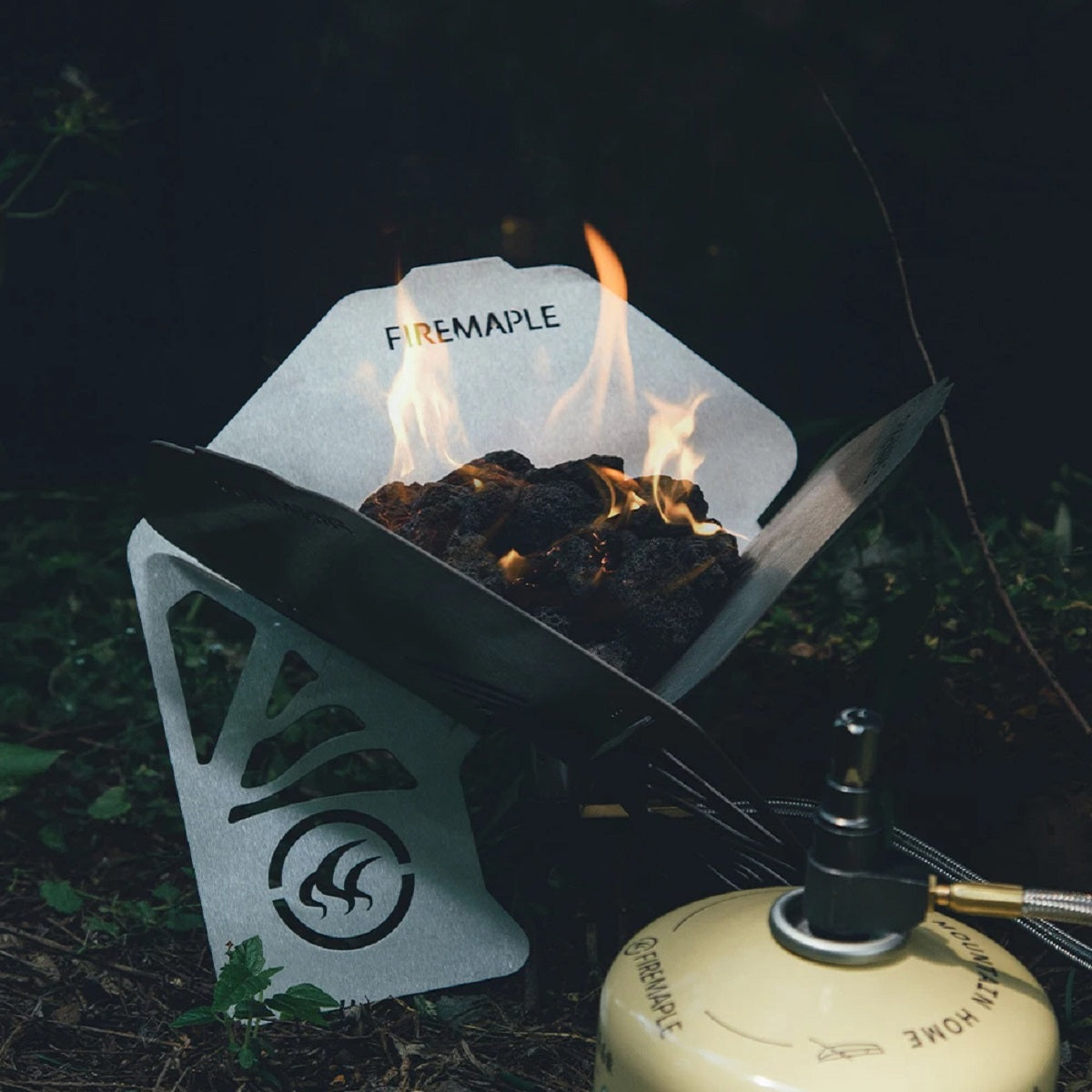 Lareira Portátil, Aquecedor Dobrável em Aço Inoxidável à Prova de Vento para Campismo e Aventuras ao Ar Livre