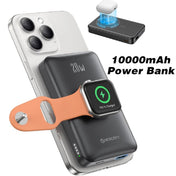 Bærbar trådløs powerbank til iPhone og Apple Watch – alt-i-en opladningspartner på farten