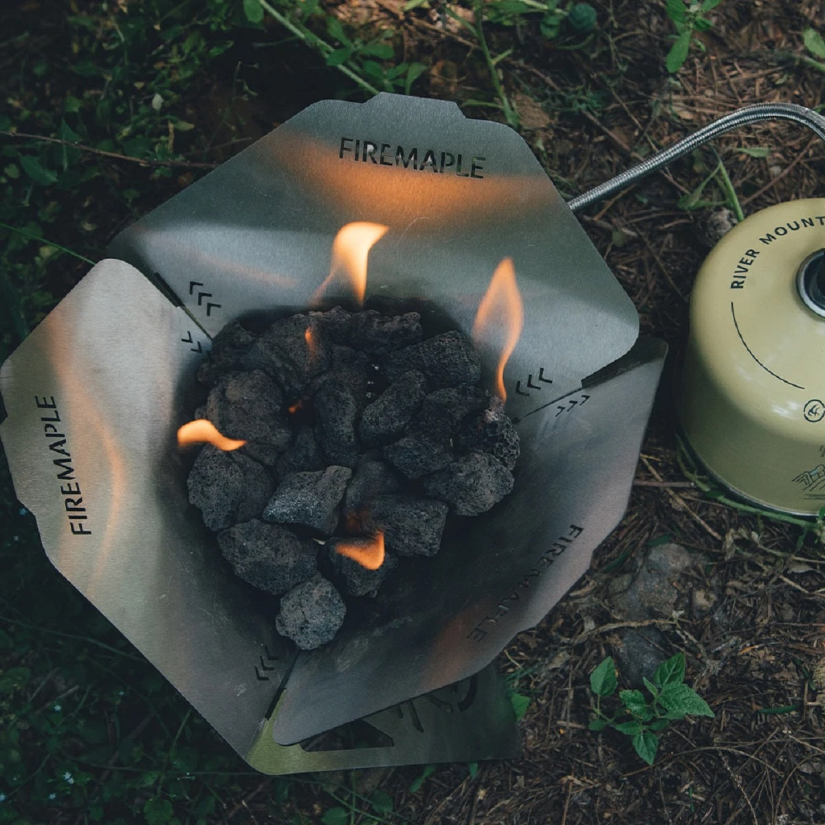 Lareira Portátil, Aquecedor Dobrável em Aço Inoxidável à Prova de Vento para Campismo e Aventuras ao Ar Livre