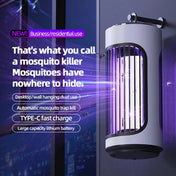 Lámpara Eléctrica Mata Mosquitos con Trampa UV Silenciosa para Uso Interior y Exterior en Casa o Patio