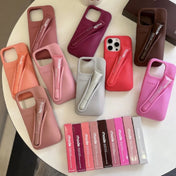 GleamCase Lip Gloss Telefoncover Gør Det Selv Silikone Læbestiftcover Kun Til iPhone-modeller