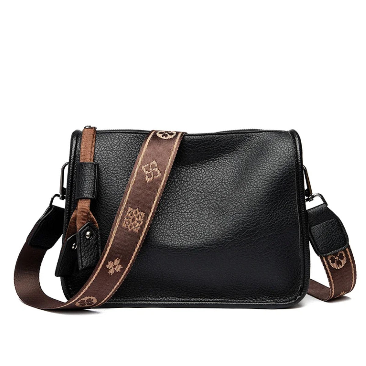 Dame Læder Tote Skulder Crossbody Messenger Taske til Hverdagsbrug og Nem Organisering På Farten