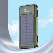 4-i-1 solcelle powerbank med hurtigopladning, mobilbatteri og LED-lys til udendørs brug overalt