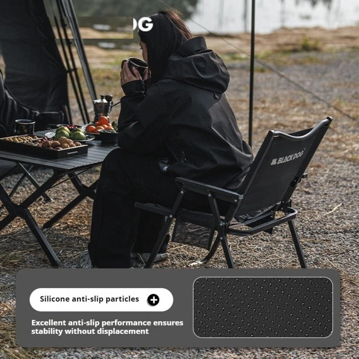 Μαξιλάρι Καρέκλας Camping με Θέρμανση και Τέσσερα Επίπεδα Θερμότητας για Χειμερινά Ταξίδια και Εξωτερική Χρήση σε Κρύες Κατασκηνώσεις
