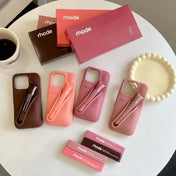 GleamCase Lip Gloss Telefoncover Gør Det Selv Silikone Læbestiftcover Kun Til iPhone-modeller