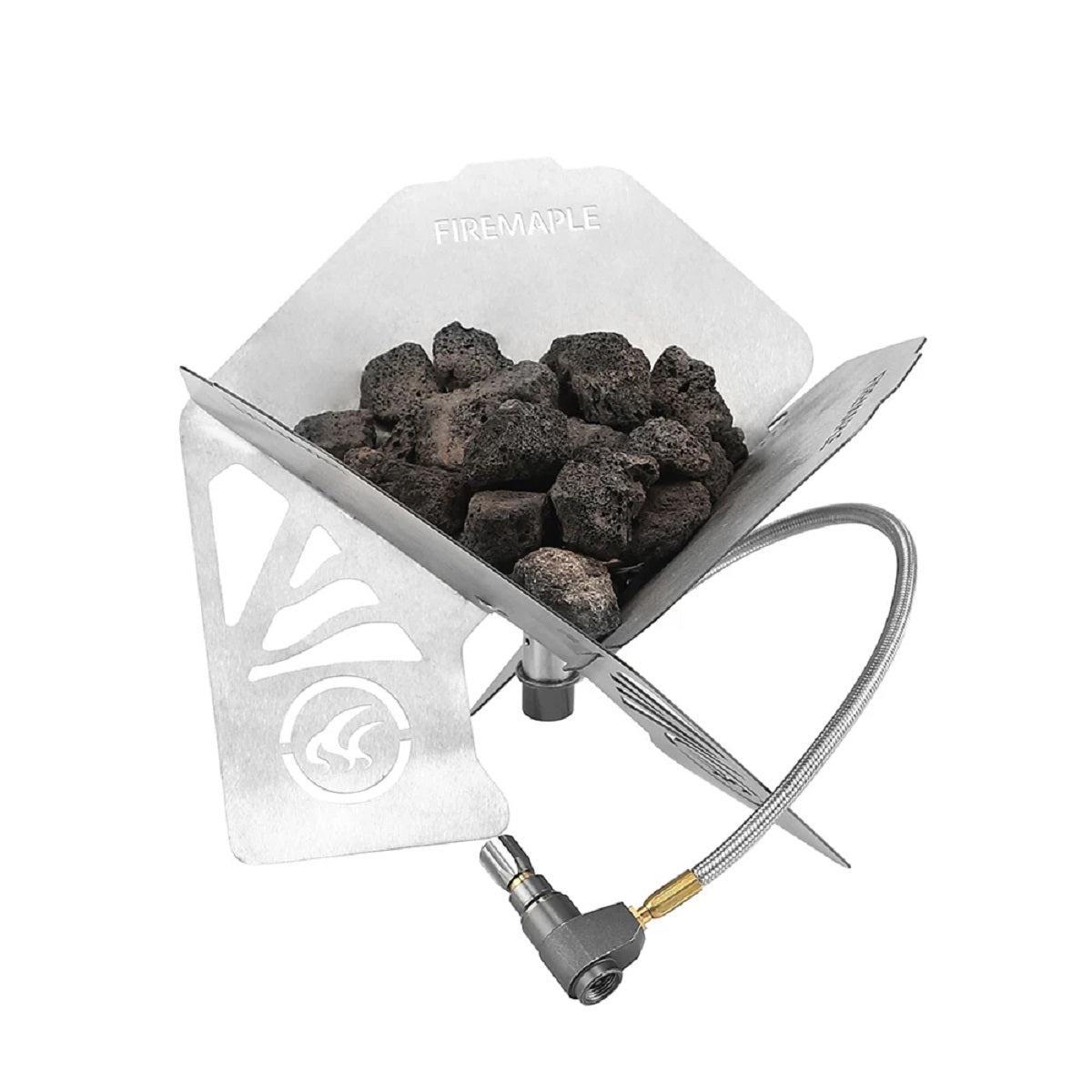 Lareira Portátil, Aquecedor Dobrável em Aço Inoxidável à Prova de Vento para Campismo e Aventuras ao Ar Livre