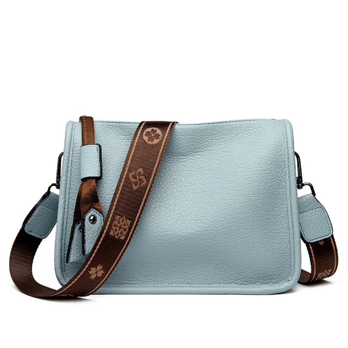 Dame Læder Tote Skulder Crossbody Messenger Taske til Hverdagsbrug og Nem Organisering På Farten