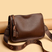 Dame Læder Tote Skulder Crossbody Messenger Taske til Hverdagsbrug og Nem Organisering På Farten