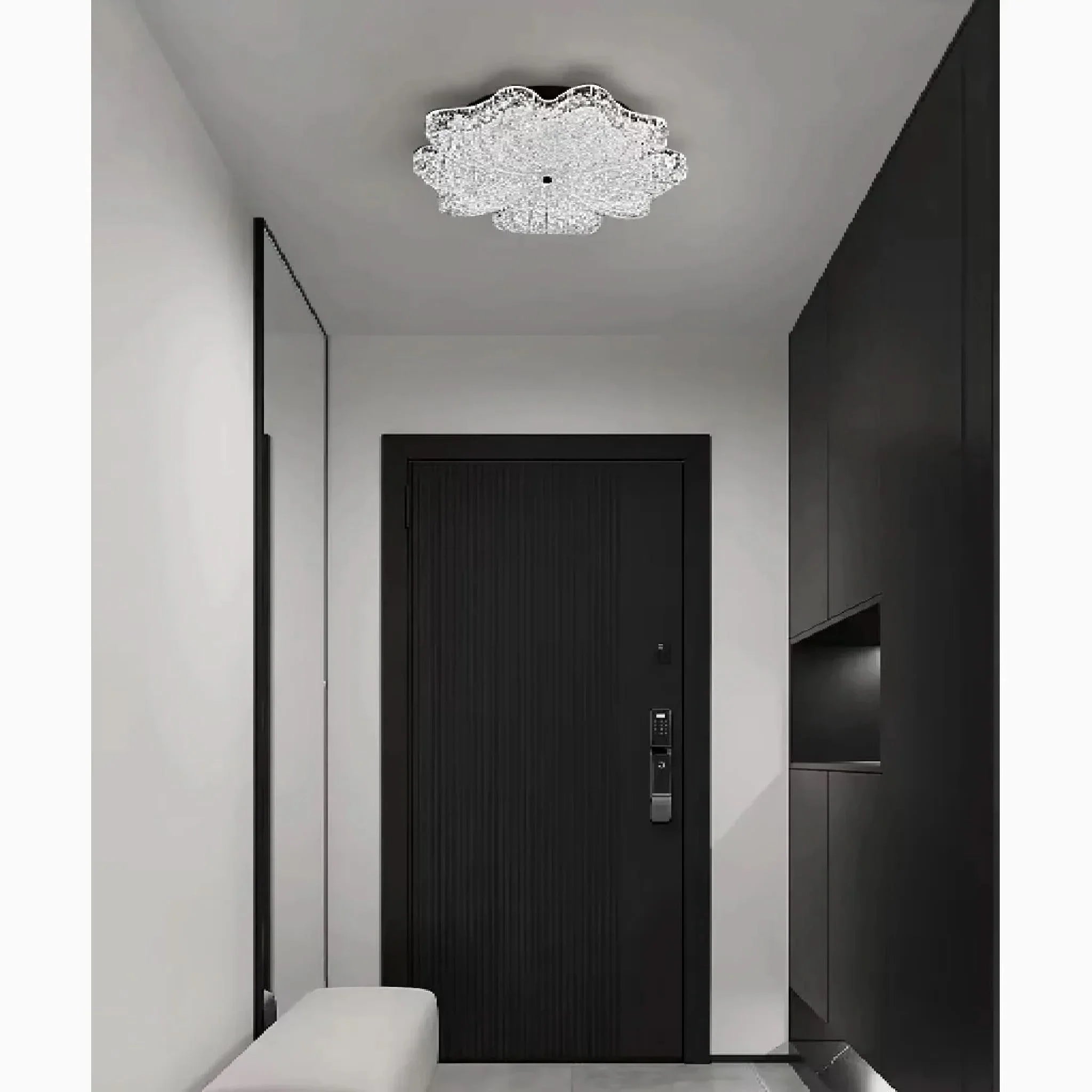 VerdantLuma Nordic Leaf LED-lysekrone med elegant moderne design til moderne interiører