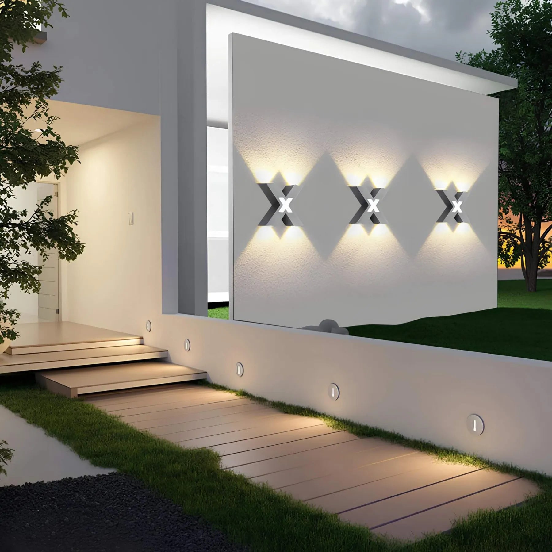 Outdoor Wall Lamp Modern | Stylish Outdoor Wall Lights | Weather Resistant Exterior Wall Lights | Energy Efficient Outdoor Wall Lantern | Elegant Garden Lighting - Zardee-6