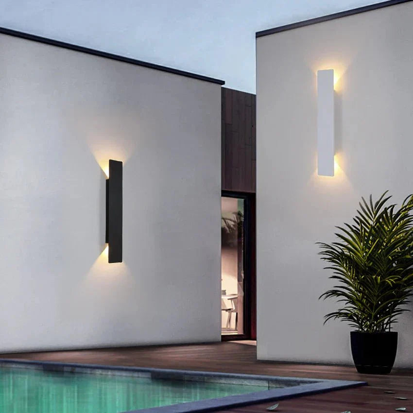 Modern Outdoor Wall Lamp | Weatherproof Exterior Wall Lights | Stylish Outdoor Wall Lantern | Minimalist LED Light Fixture | Elegant Outdoor Lighting - Zardee-5