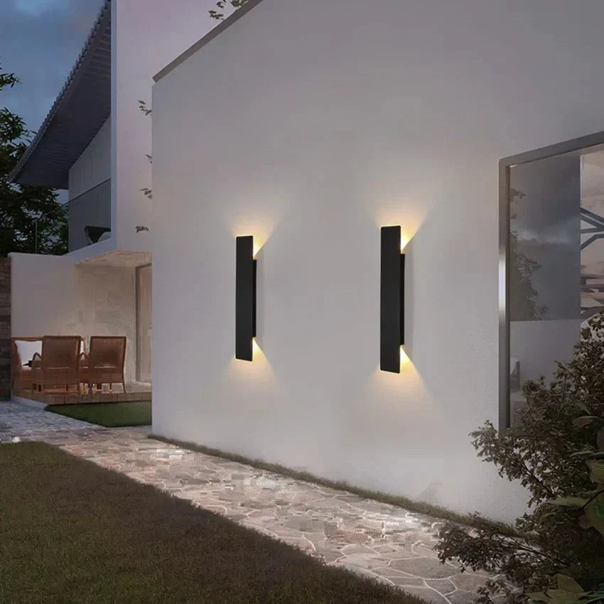 Modern Outdoor Wall Lamp | Weatherproof Exterior Wall Lights | Stylish Outdoor Wall Lantern | Minimalist LED Light Fixture | Elegant Outdoor Lighting - Zardee-4