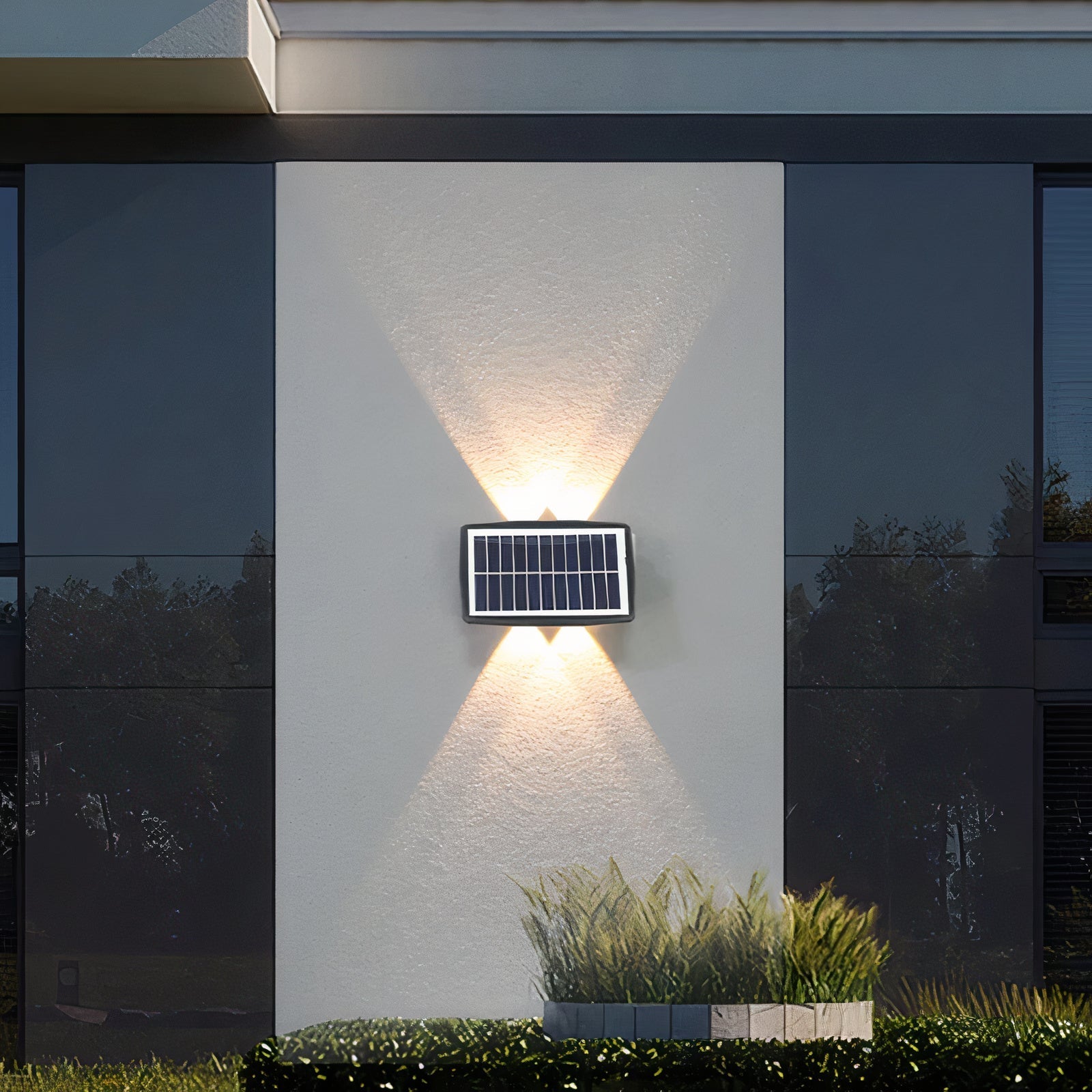 Variant image for Solar Garden Wall Light | Outdoor Solar Lighting | Weatherproof Wall Fixture | Energy-Saving Garden Lamp | Modern Outdoor Lighting - Zardee-1
