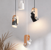 Nordic Pendant Ceiling Lamp | Minimalist Hanging Light | Wood and Metal Fixture | Elegant Ceiling Lights | Modern Home Decor - Zardee-1