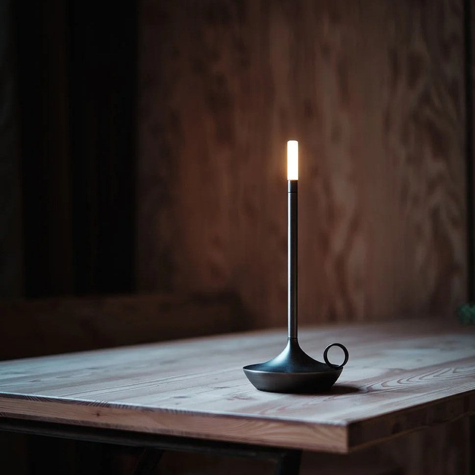Table Lamp Cordless | Rechargeable Bedside Lamp | Dimmable LED Light | Modern Home Decor Fixture | Elegant Alloy Table Light - Zardee-1