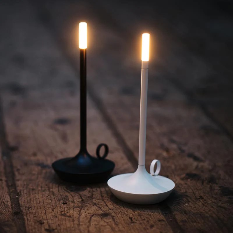 Table Lamp Cordless | Rechargeable Bedside Lamp | Dimmable LED Light | Modern Home Decor Fixture | Elegant Alloy Table Light - Zardee-2