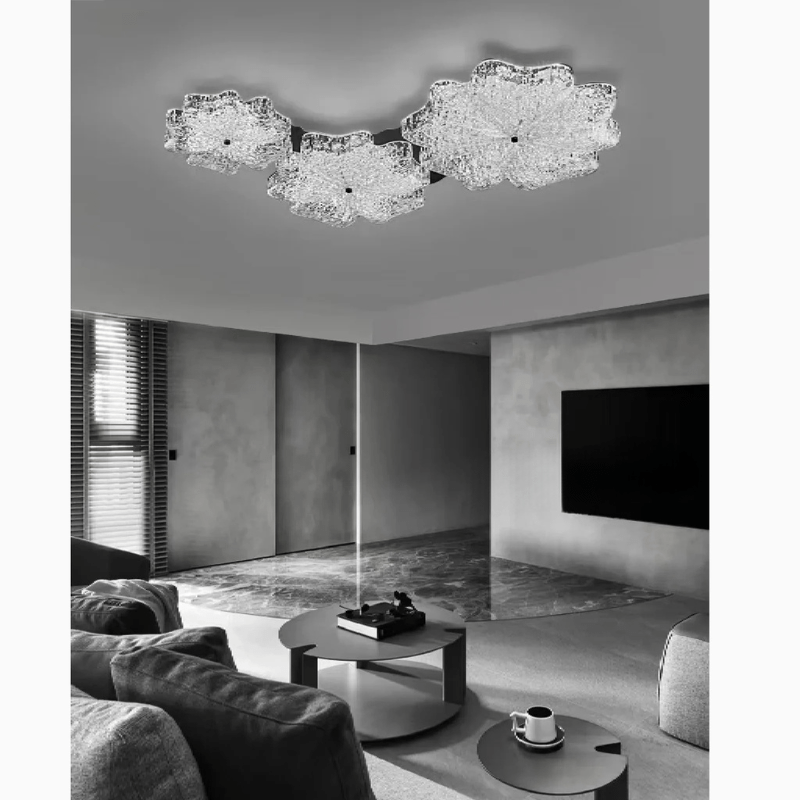 VerdantLuma Nordic Leaf LED-lysekrone med elegant moderne design til moderne interiører