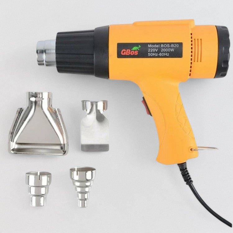 NovaHeat 2000W varmluftpistol med to tilstande og temperatur fra 60 til 650 grader til sarte opgaver