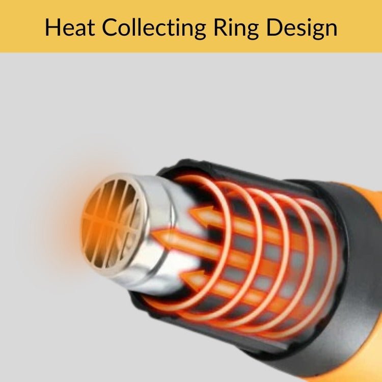 NovaHeat 2000W varmluftpistol med to tilstande og temperatur fra 60 til 650 grader til sarte opgaver