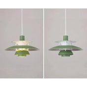 Moderne Aurora LED pendel med E27 metalskærm til boligindretning og moderne opholdsrum