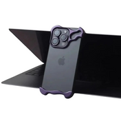 Funda para teléfono con parachoques de aleación de aluminio irregular y suntuosa para NovaPhone, edición premium de accesorio portátil