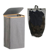 Panier à linge pliable avec sac intérieur amovible pour usage domestique et rangement facile dans un design compact et portable