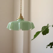 Glass Pendant Light Chandelier | Vintage Kitchen Pendant Lighting | Elegant Hanging Lights | Floral Ceiling Fixture | Retro Pendant - Zardee-5