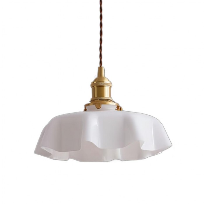 Glass Pendant Light Chandelier | Vintage Kitchen Pendant Lighting | Elegant Hanging Lights | Floral Ceiling Fixture | Retro Pendant - Zardee-1