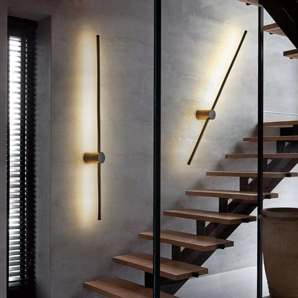 Slim Linear Outdoor Wall Light For Exterior Walls, Entrances, And Patios, Modern Minimalist Exterior Lighting Fixture