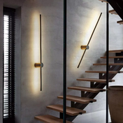 Slim Linear Outdoor Wall Light For Exterior Walls, Entrances, And Patios, Modern Minimalist Exterior Lighting Fixture