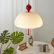 Medieval Inspired French Glass Hanging Pendant Light In Retro Style Design For Elegant Interiors