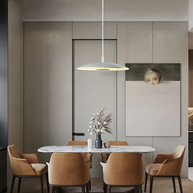 Modern Iron Nickel LED Pendant Light Nordic Ceiling Lamp With Sleek Nordic Design For Contemporary Homes