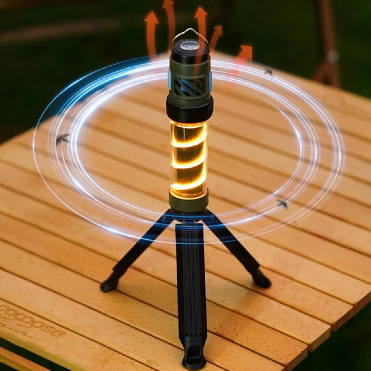 Lampe de poche LED portable avec support magnétique pour camping, lampe anti-moustiques tactique, tue-moustiques pour usage extérieur