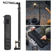 Support lumineux portable réglable en acier inoxydable TrailNova pour camping, éclairage extérieur et voyages