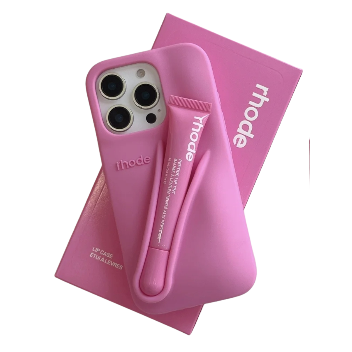 GleamCase Lip Gloss Telefoncover Gør Det Selv Silikone Læbestiftcover Kun Til iPhone-modeller