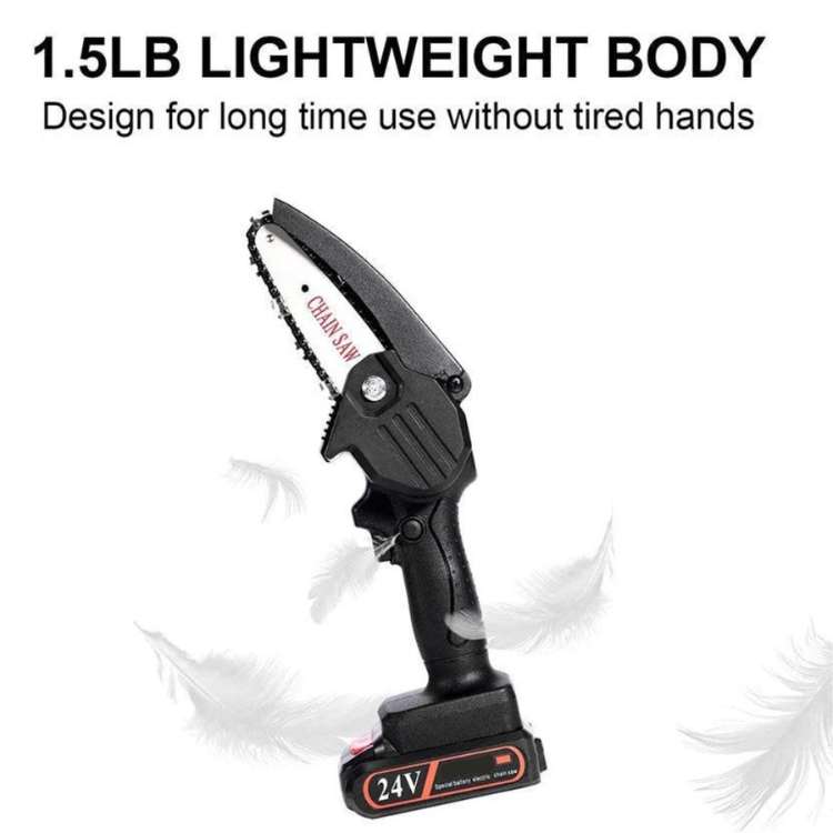 BrightForge 24V Mini Motorsav med to batterier til nem ledningsfri skæring