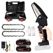 BrightForge 24V Mini Motorsav med to batterier til nem ledningsfri skæring
