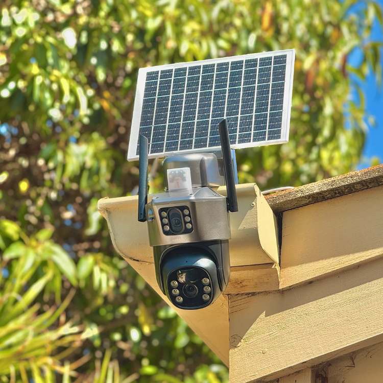 NovaGuard Solcelle Trådløst Kamera Med 360 Graders Beskyttelse Dag Og Nat