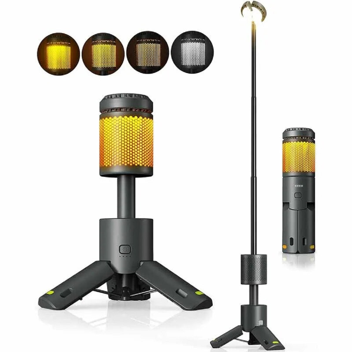 Teleskopisk campinglampa för utomhusbruk, mångsidig belysning för läger och aktiviteter