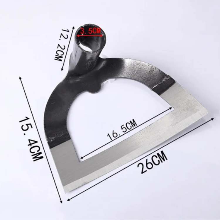 TerraForge Hul Stålhavehakke til Nem Lugning og Jordbearbejdning, Holdbart Værktøj