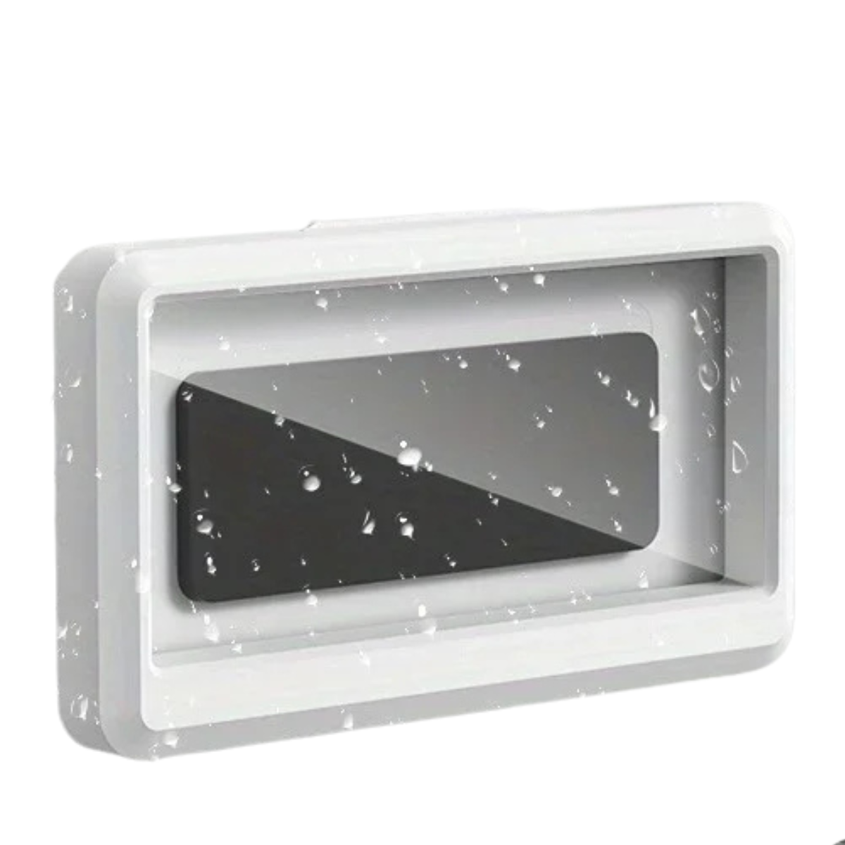 Support de téléphone étanche pour douche avec fixation murale auto-adhésive pour téléphones à écran tactile sous la douche